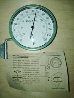 4" inch indoor/ outdoor thermometer