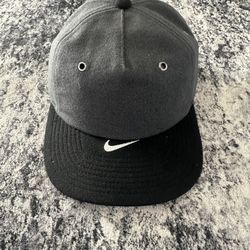 Nike Pro Unstructured Cap Strapback Gray Anthracite Black Hat