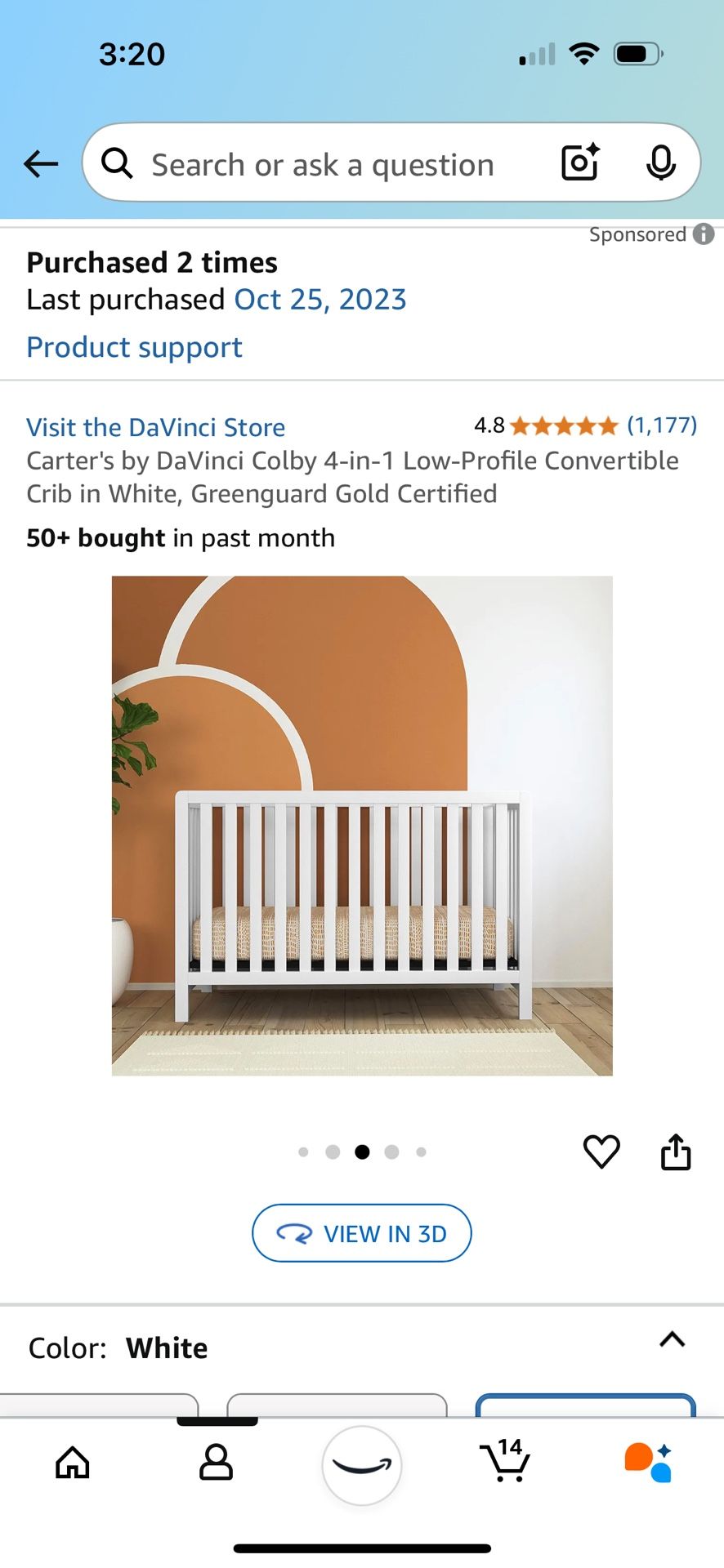 Baby Crib Da Vinci