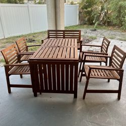 Extendable patio Dining Set