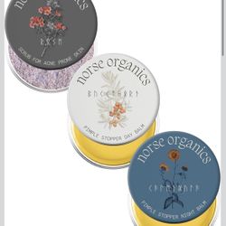 3 Step System with Day Glow Balm, Acne Night Balm, Face Scrub | Natural Face Care with Arctic Herbs & Beeswax for Teens & Adults (3 pc kit)