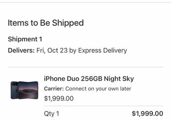 iPhone Duo Night Sky 256GB