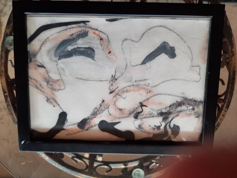 Framed Minted picture. Angela Simeone- 5"×7"