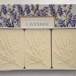 3 Pack Handmade Lavender Soap - Made in Tuscany, Italy