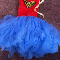 Halter Top Wonder Woman Dress Size Small 5/6
