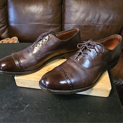 Allen Edmonds Fifth Avenue 5745 12D Mahogany Leather Oxford Shoes 