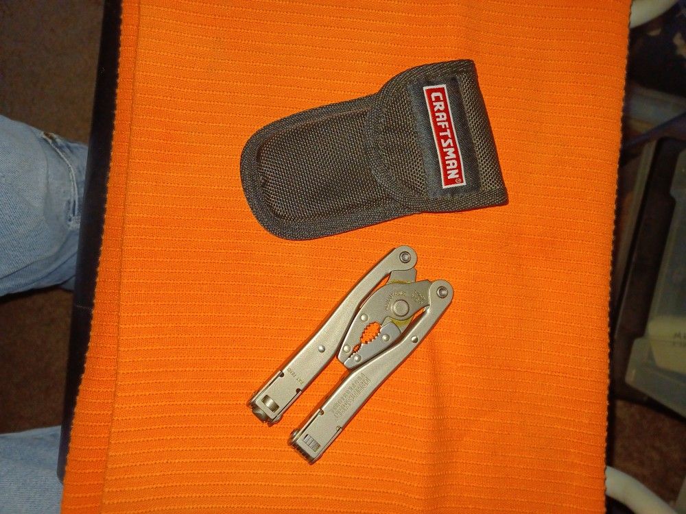 SEARS CRAFTSMAN STAINLESS STEEL HEAVY DUTY PLIERS AND MULTI- TOOL