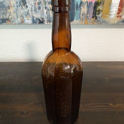 Vintage Leroux Amber Bottle