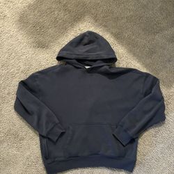 Navy Blue Boxy Hollister Hoodie