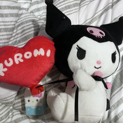 Kuromi X Hello Kitty Cartoon Milk Plush
