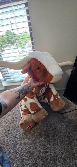 Build a Bear jumbo longhorn cow
