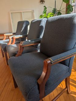 Executive Guest Chairs, Traditional Gainsborough Style Armchairs