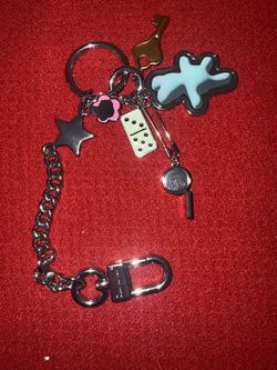 Marc Jacob’s Charm Keychain with Chain and Clasp