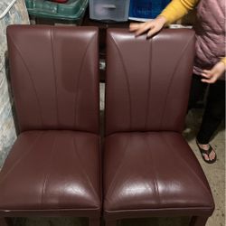 Two Leather Chairs