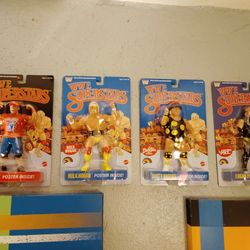 Wwe Ljn Superstars Figures John Cena Hulk Hogan Logan Paul Dusty Roads Mint In Original Packaging 