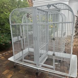 Double Bird Cage For Larger Parrots 