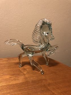 Glass Horse Figurine