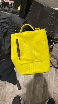 Yellow backpack