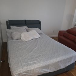 Full Size Platform Bed with underneath Storage