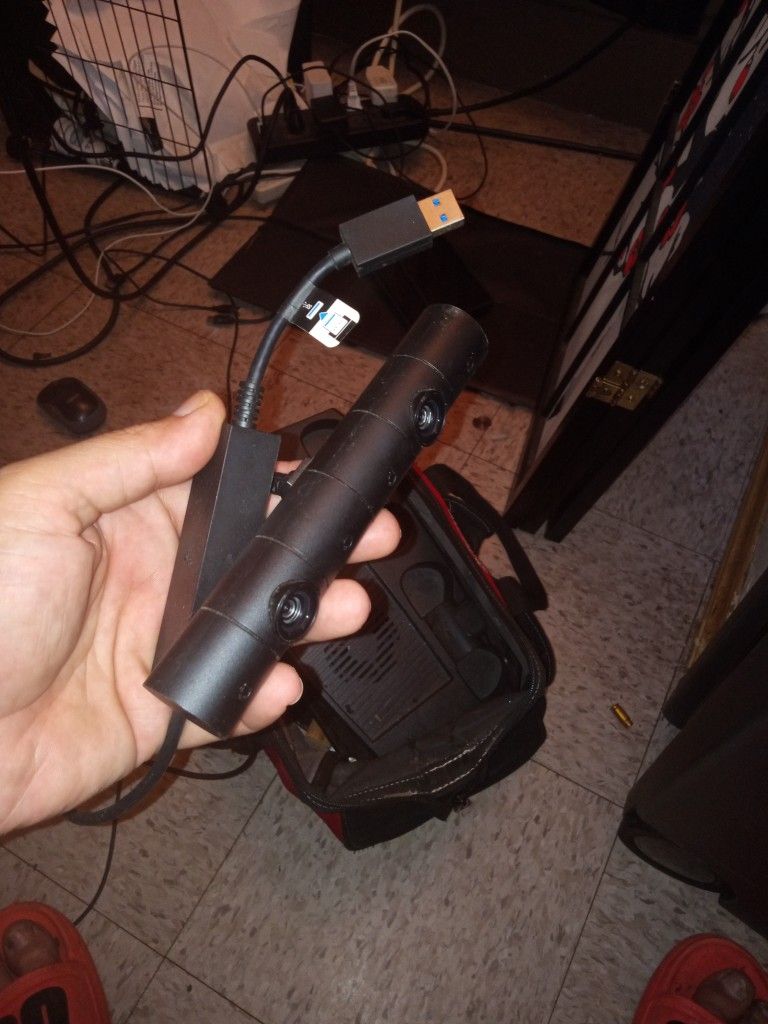 Camera With The PS5 Attachment