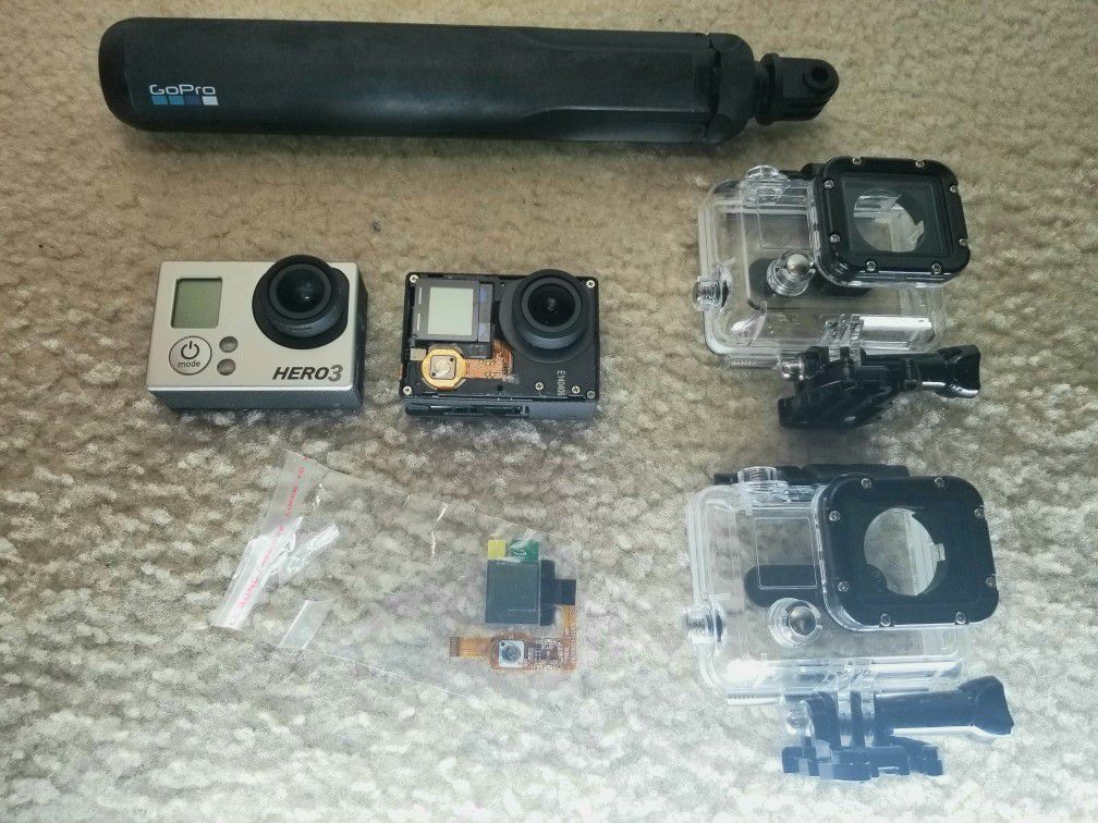 GoPro Hero 3 And 4 Bundle - For Parts