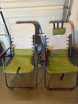 Zero Gravity Reclining Lounge Chairs – Set of 2