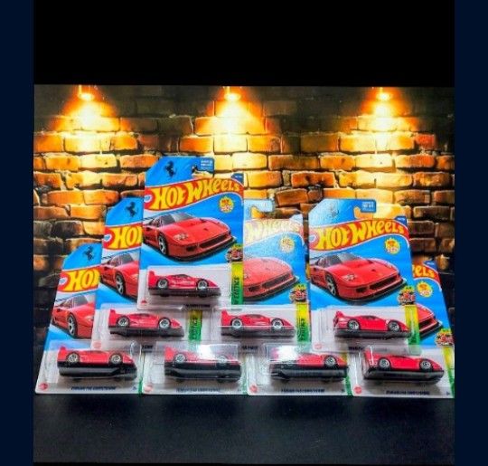 Hot Wheels 2025 Ferrari F40 Competizion Red $10 Each
