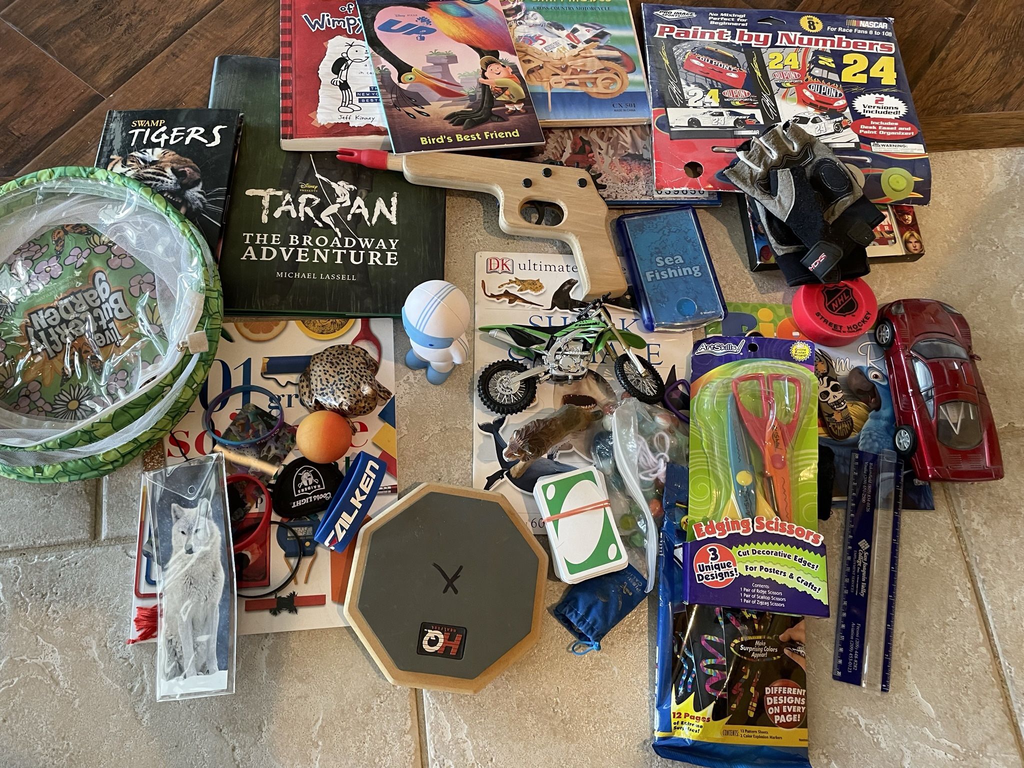 Kids Books, Toys, Puzzles, Cars, Motorcycles -All For $6