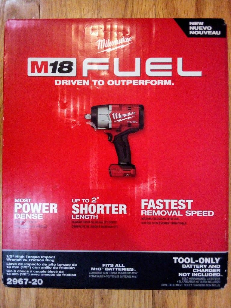 Milwaukee M18 Fuel 1/2" High Torque Impact Wrench With Friction Ring
