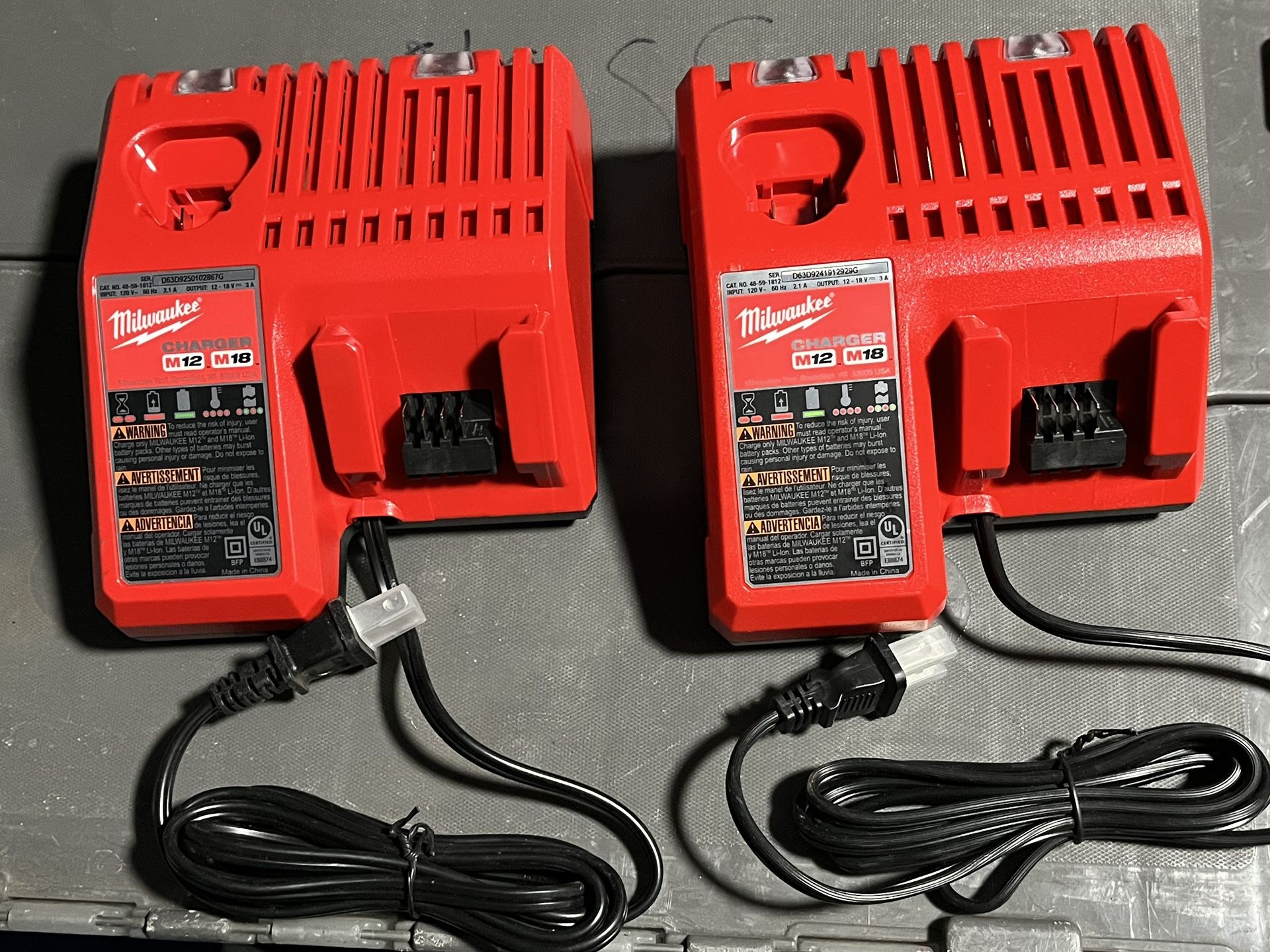 Milwaukee 12v & 18v Charger *NEW