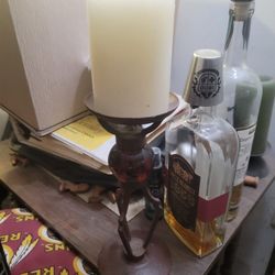 Glass Base Candle Holder 