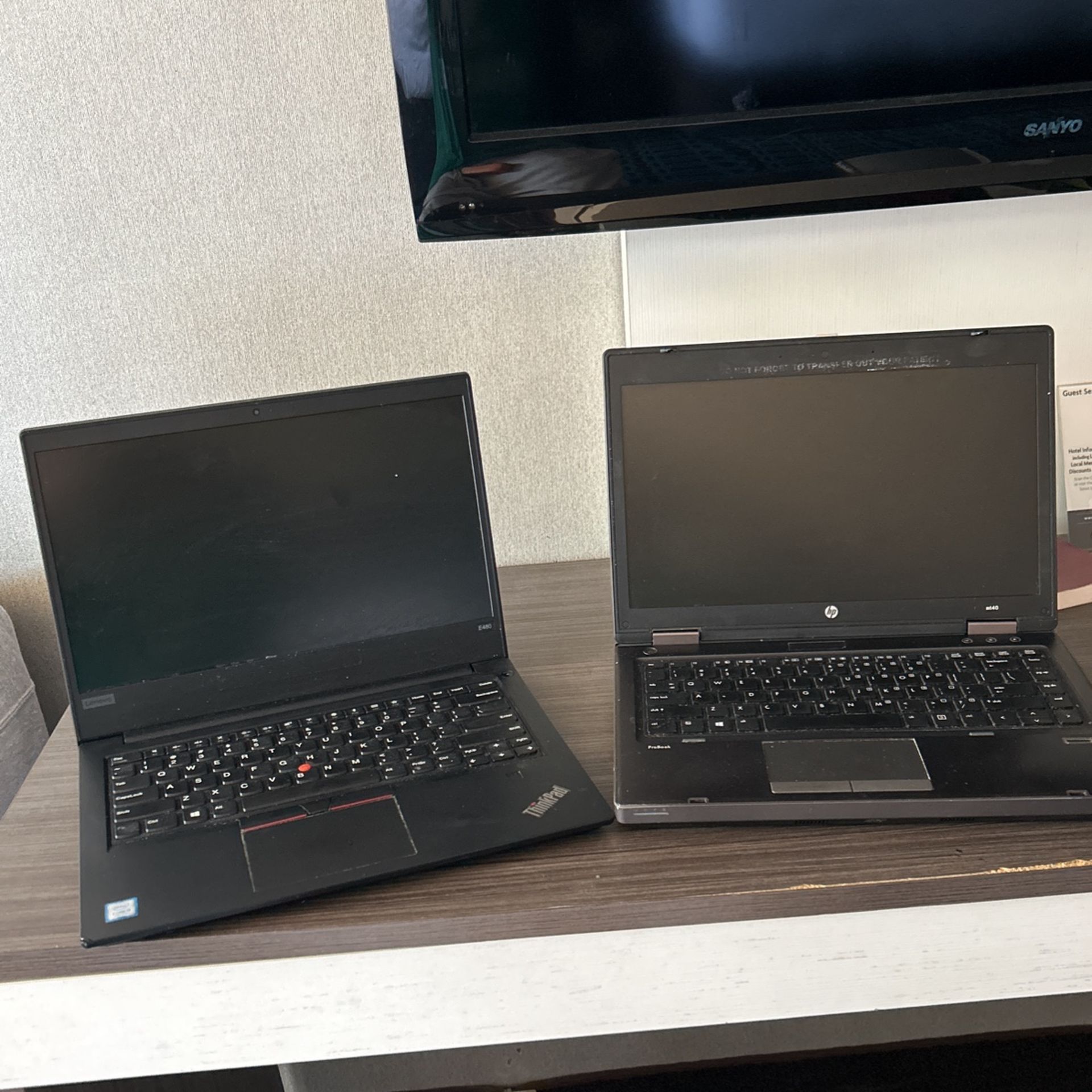 2 Laptops For Sale No Charger