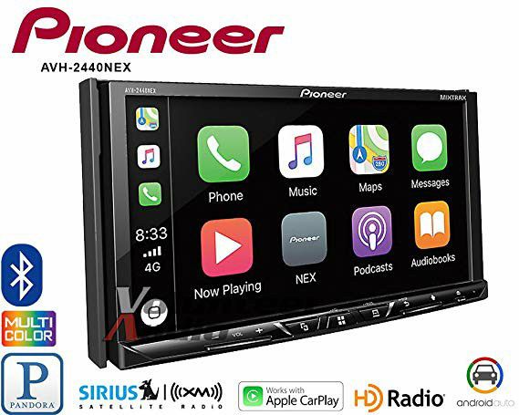 Pioneer AVH-2400NEX 7" Touchscreen Double Din Android Auto and Apple CarPlay In-Dash DVD/CD Bluetooth Car Stereo Receiver