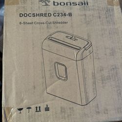 Bonsaii 6-Sheet Micro-Cut Paper Shredder, P-4 High-Security for Home & Small Office Use, Shreds Credit Cards/Staples/Clips, 3.4 Gallons Transparent Wi