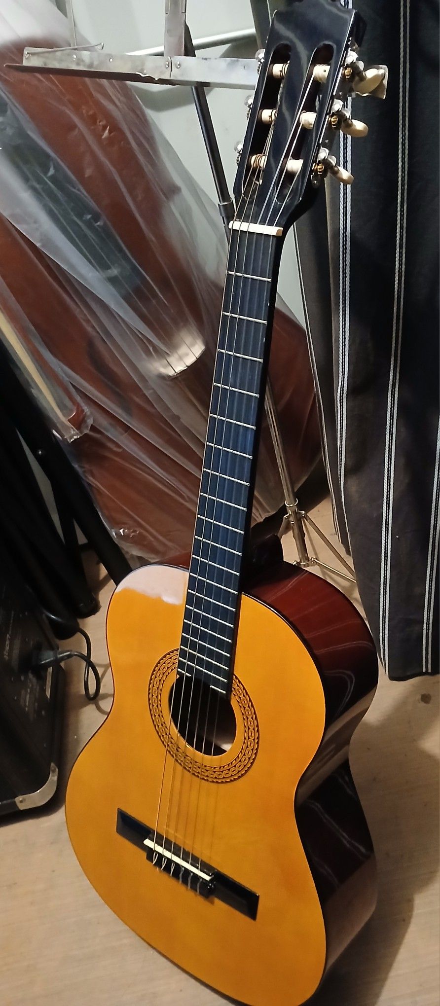 Like New Classical Nylon String Acoustic Guitar, Already Setup, Tuned And Ready To Go, Plays And Sounds Great