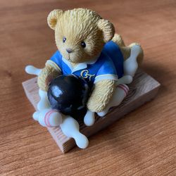 Bowling Bear Figurine