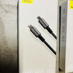 4 BoxesBASEUS PD Fast Charging Data Cable 12, 20W Fast Charging Cable for iPhone 12 Pro Max, Type-C to Lightning Cable, 2m Extended, 18W Flash Charge.