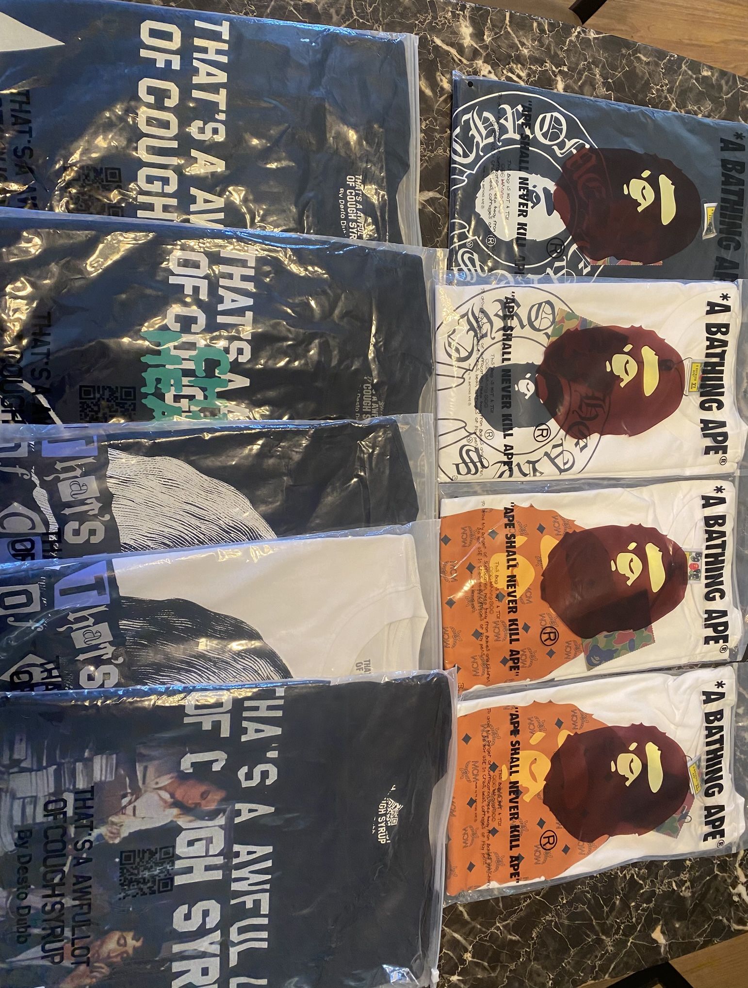 ALOC & Bape Tees