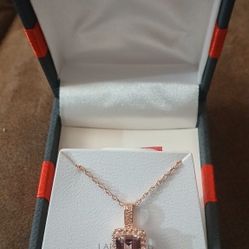 14KT Rose Gold Over Sterling Silver Necklace & Pendant