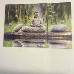 3 Pieces Buddha Picture