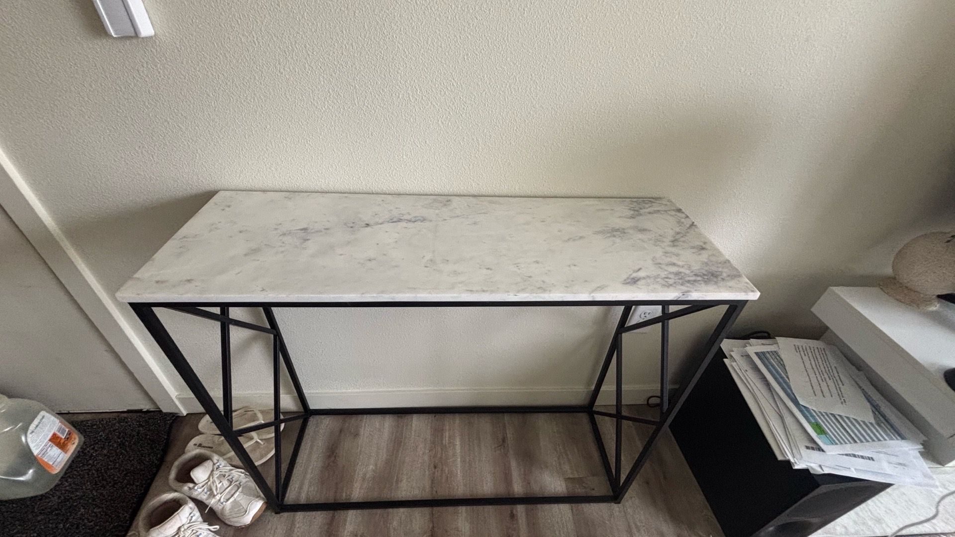 Slim entryway console table