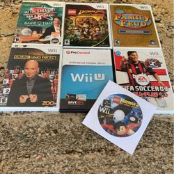 7 Wii Games For Kids Adults - Batman Indiana Jones Family Feud Marvel Avengers 