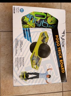 Flybar Pogo Trick Board Kids Bounce Board With Pump New