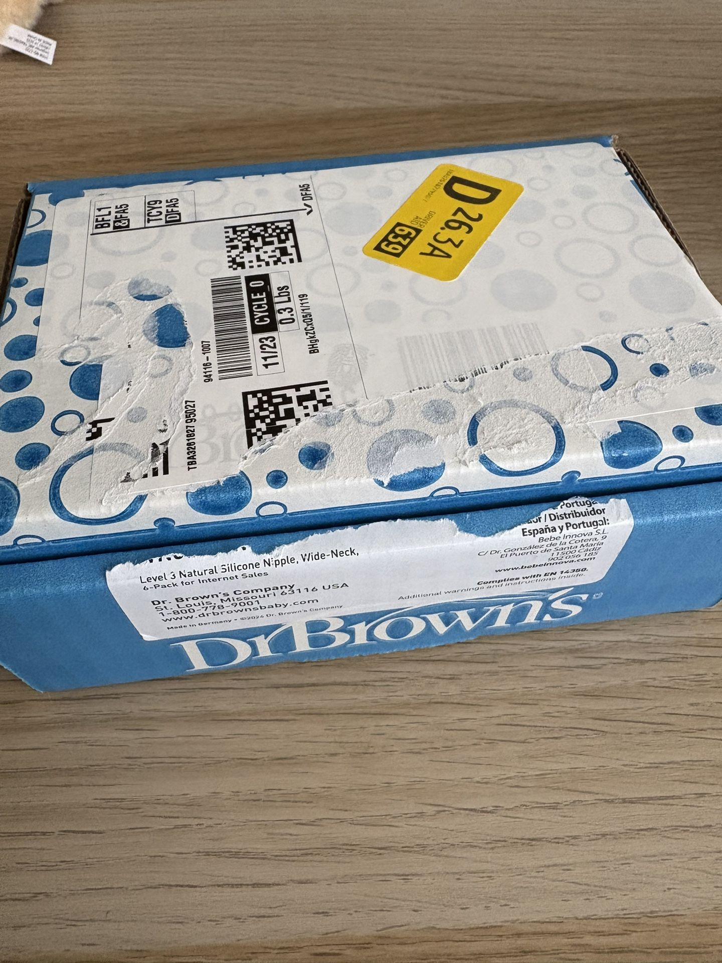 Dr Brown Wide neck nipple