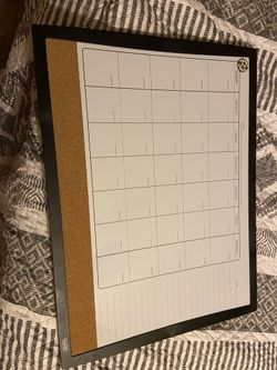 Dry erase calendar