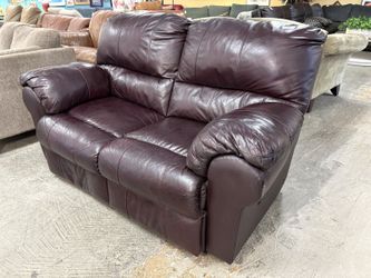 Espresso Puffy Arm Manual Reclining Loveseat