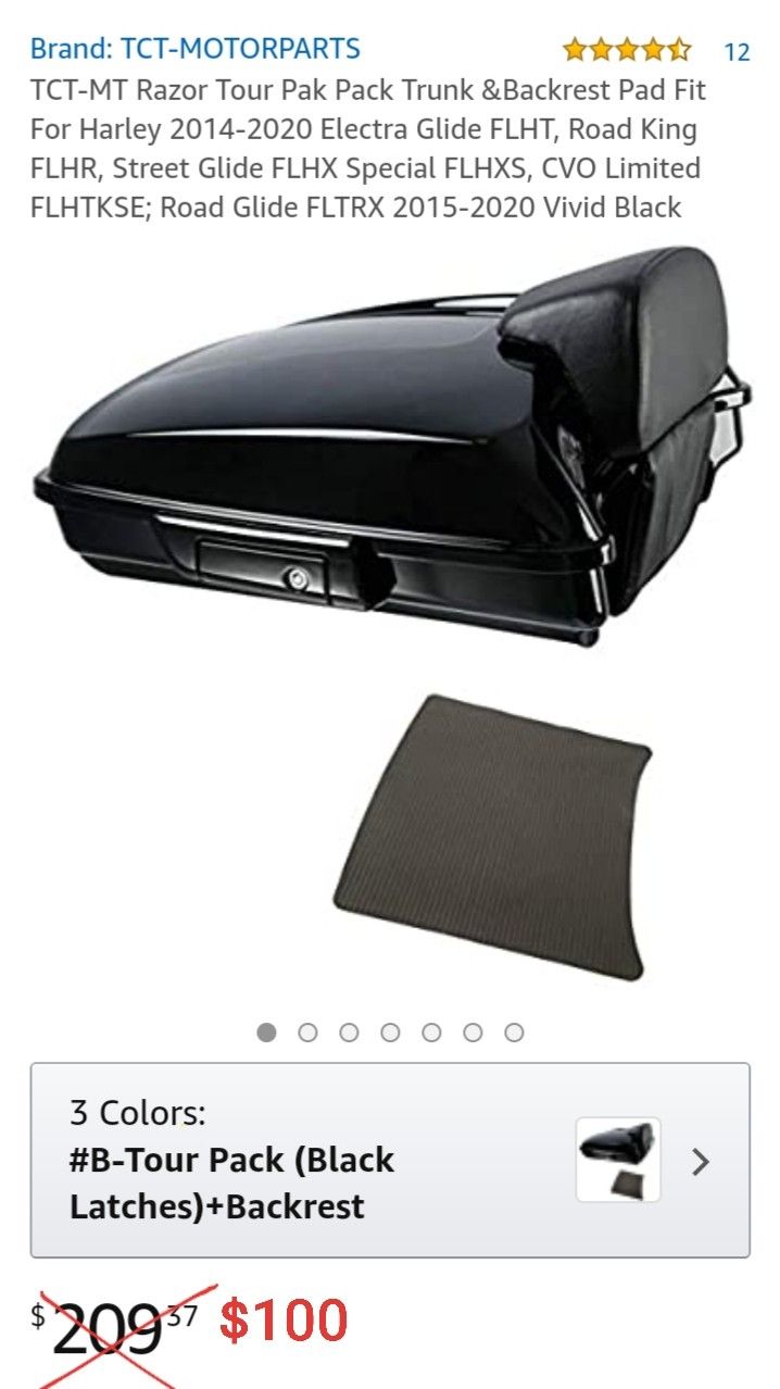 Motorcycle back trunk