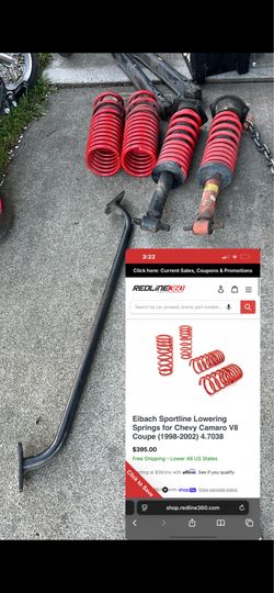 98-02 Camaro ss springs