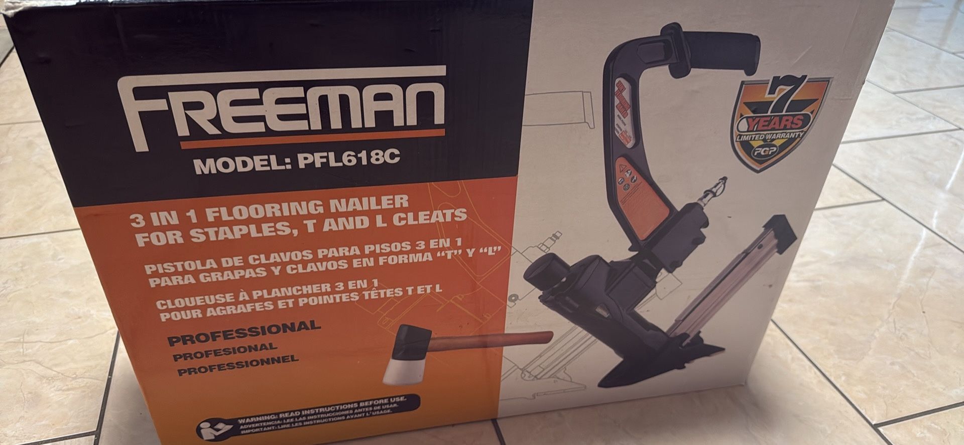 Freeman Model PFL618 C 3 In OneFlooring Nailer