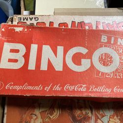 Vintage Coca Cola Bingo Game 